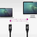 Cable USB 4.0 Nanocable 10.01.5001/ USB Tipo-C Macho - USB Tipo-C Macho/ Hasta 240W/ 40Gbps/ 1m/ Negro - PixelPlaza