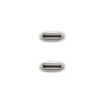 Cable USB 2.0 Tipo-C Nanocable 10.01.6001-CO/ USB Tipo-C Macho - USB Tipo-C Macho/ Hasta 60W/ 480Mbps/ 1m/ Blanco - PixelPlaza