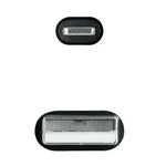 Cable USB 2.0 Lightning Nanocable 10.10.0401-COBK/ USB Macho - Lightning Macho/ 1m/ Negro - PixelPlaza