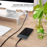 Cable USB 2.0 Lightning Nanocable 10.10.0401-COBK/ USB Macho - Lightning Macho/ 1m/ Negro - PixelPlaza