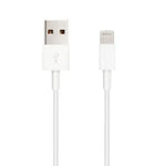 Cable USB 2.0 Lightning Nanocable 10.110.0401/ USB Macho - Lightning Macho/ 1m/ Blanco - PixelPlaza