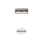 Cable USB 2.0 Lightning Nanocable 10.10.0402/ USB Macho - Lightning Macho/ 2m/ Blanco - PixelPlaza