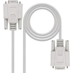 Cable Serie RS232 Nanocable 10.14.0203/ DB9 Macho - DB9 Hembra/ 3m/ Beige - PixelPlaza