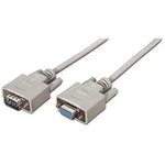 Cable Serie RS232 Nanocable 10.14.0203/ DB9 Macho - DB9 Hembra/ 3m/ Beige - PixelPlaza