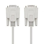 Cable Serie NULL Modem Nanocable 10.14.0502/ DB9 Macho - DB9 Hembra/ 1.8m/ Beige - PixelPlaza