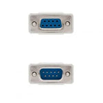 Cable Serie NULL Modem Nanocable 10.14.0502/ DB9 Macho - DB9 Hembra/ 1.8m/ Beige - PixelPlaza
