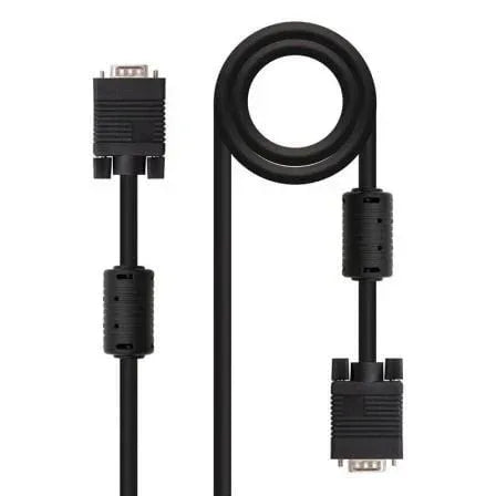 Cable SVGA Nanocable 10.15.0103/ VGA Macho - VGA Macho/ 3m/ Negro - PixelPlaza