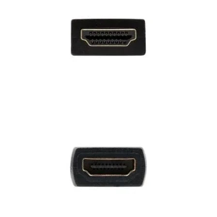 Cable Alargador HDMI Nanocable 10.15.1012/ HDMI Macho - HDMI Hembra/ 2m/ Negro - PixelPlaza