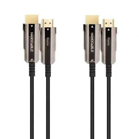 Cable HDMI 2.0 4K AOC Nanocable 10.15.2020/ HDMI Macho - HDMI Macho/ 20m/ Negro - PixelPlaza