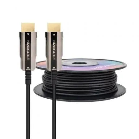 Cable HDMI 2.0 AOC 4K Nanocable 10.15.2099/ HDMI Macho - HDMI Macho/ 100m/ Negro - PixelPlaza