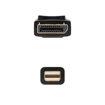 Cable Mini DisplayPort Nanocable 10.15.2402/ Mini DisplayPort Macho - DisplayPort Macho/ 2m/ Negro - PixelPlaza