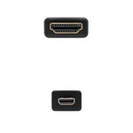 Cable Micro HDMI Nanocable 10.15.3502/ HDMI Macho - Micro HDMI Macho/ 1.8m/ Negro - PixelPlaza