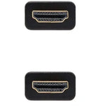Cable HDMI 2.0 4K Nanocable 10.15.1602/ HDMI Macho - HDMI Macho/ 1.5m/ Negro/ Naranja - PixelPlaza