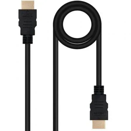 Cable HDMI 2.0 4K Nanocable 10.15.3810/ HDMI Macho - HDMI Macho/ 10m/ Negro - PixelPlaza