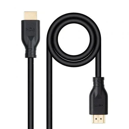 Cable HDMI 2.0 4K CCS Nanocable 10.15.3900/ HDMI Macho - HDMI Macho/ 50cm/ Negro - PixelPlaza