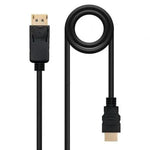 Cable Conversor Nanocable 10.15.4310/ Displayport Macho - HDMI Macho/ 10m/ Negro - PixelPlaza
