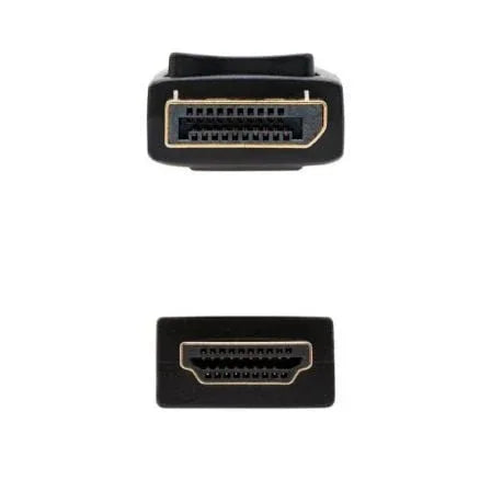 Cable Conversor Nanocable 10.15.4310/ Displayport Macho - HDMI Macho/ 10m/ Negro - PixelPlaza