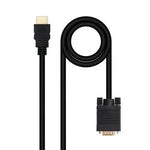 Cable Conversor Nanocable 10.15.4348/ HDMI Macho - VGA Macho/ 1.8m/ Negro - PixelPlaza