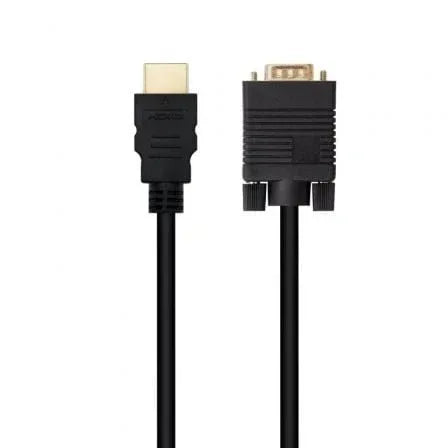 Cable Conversor Nanocable 10.15.4348/ HDMI Macho - VGA Macho/ 1.8m/ Negro - PixelPlaza