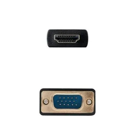 Cable Conversor Nanocable 10.15.4348/ HDMI Macho - VGA Macho/ 1.8m/ Negro - PixelPlaza