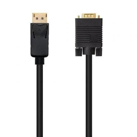 Cable Conversor Nanocable 10.15.4401/ DisplayPort Macho - VGA Macho/ 1m/ Negro - PixelPlaza