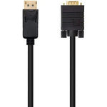 Cable Conversor Nanocable 10.15.4402/ DisplayPort Macho - VGA Macho/ 2m/ Negro - PixelPlaza
