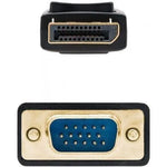Cable Conversor Nanocable 10.15.4402/ DisplayPort Macho - VGA Macho/ 2m/ Negro - PixelPlaza