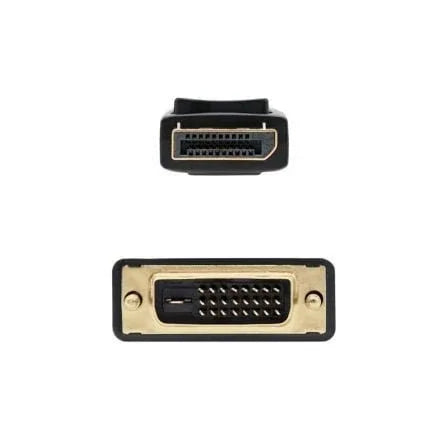 Cable Conversor Nanocable 10.15.4502/ DisplayPort Macho - DVI Macho/ 2m/ Negro - PixelPlaza