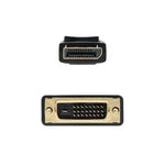 Cable Conversor Nanocable 10.15.4502/ DisplayPort Macho - DVI Macho/ 2m/ Negro - PixelPlaza