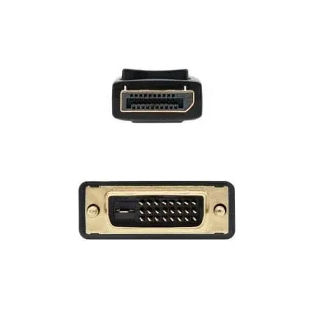 Cable Conversor Nanocable 10.15.4502/ DisplayPort Macho - DVI Macho/ 2m/ Negro - PixelPlaza