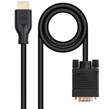 Cable Conversor Nanocable 10.15.4602/ VGA Macho - HDMI 8K Macho/ 1.8m/ Negro - PixelPlaza