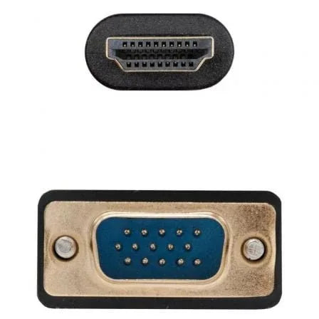 Cable Conversor Nanocable 10.15.4602/ VGA Macho - HDMI 8K Macho/ 1.8m/ Negro - PixelPlaza