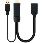Cable Conversor Nanocable 10.16.0205/ HDMI Macho - DisplayPort Hembra/ 20cm/ Negro - PixelPlaza