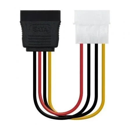 Cable de Alimentación SATA Nanocable 10.19.0205-OEM/ Molex Macho - SATA Hembra/ 16cm - PixelPlaza