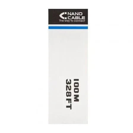 Bobina de Cable RJ45 UTP Nanocable 10.20.0302-FLEX Cat.5e/ 100m/ Gris - PixelPlaza