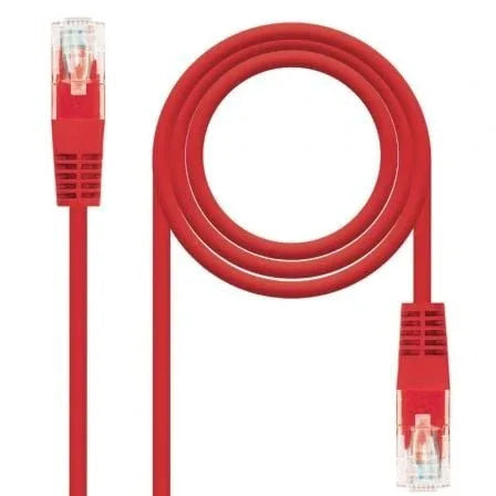 Cable de Red RJ45 UTP Nanocable 10.20.0400-L30 Cat.6/ 30cm/ Rojo - PixelPlaza