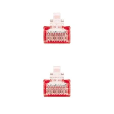 Cable de Red RJ45 UTP Nanocable 10.20.0401-R Cat.6/ 1m/ Rojo - PixelPlaza