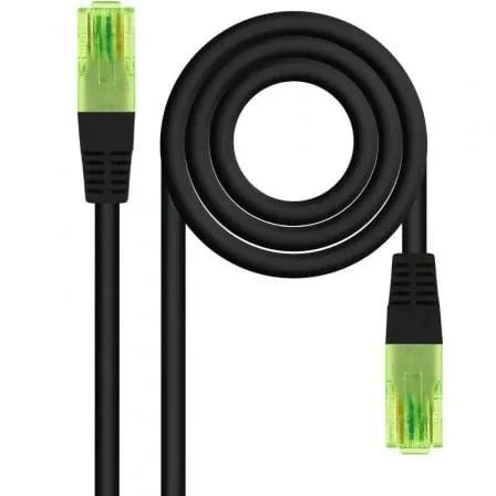 Cable de Red RJ45 UTP Nanocable 10.20.1400-L30-BK Cat.6/ 30cm/ Negro - PixelPlaza