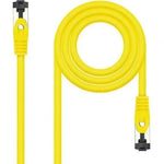 Cable de Red RJ45 SSTP Nanocable 10.20.2000-L25-Y Cat.8.1/ 25cm/ Amarillo - PixelPlaza