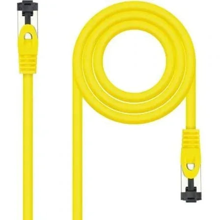 Cable de Red RJ45 SSTP Nanocable 10.20.2000-L25-Y Cat.8.1/ 25cm/ Amarillo - PixelPlaza