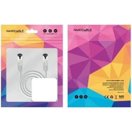 Cable de Red RJ45 SSTP Nanocable 10.20.2000 Cat.8.1/ 50cm/ Gris - PixelPlaza