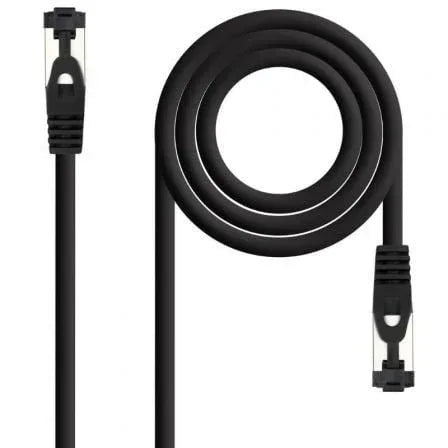 Cable de Red RJ45 SSTP Nanocable 10.20.2002-BK Cat.8.1/ 2m/ Negro - PixelPlaza
