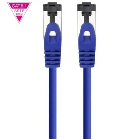Cable de Red RJ45 SSTP Nanocable 10.20.2002-BL Cat.8.1/ 2m/ Azul - PixelPlaza