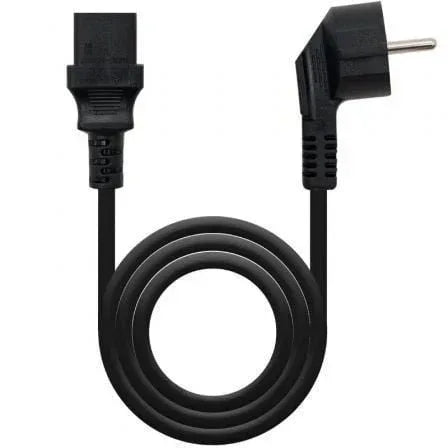 Cable Alimentación CPU Nanocable 10.22.0102-L2/ CEE7 Macho - C13 Hembra/ 2m/ Negro - PixelPlaza