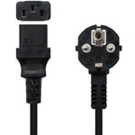 Cable Alimentación CPU Nanocable 10.22.0102-L2/ CEE7 Macho - C13 Hembra/ 2m/ Negro - PixelPlaza