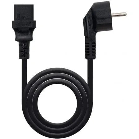 Cable Alimentación Nanocable 10.22.0103/ Schuko Macho - C13 Hembra/ 3m/ Negro - PixelPlaza