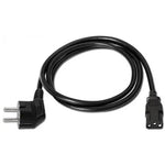 Cable Alimentación Nanocable 10.22.0103/ Schuko Macho - C13 Hembra/ 3m/ Negro - PixelPlaza