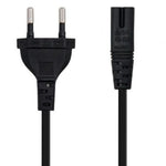 Cable Alimentación Forma 8 Nanocable 10.22.0402-L200/ CEE7/16 Macho - C7 Hembra/ 2m/ Negro - PixelPlaza