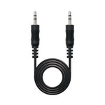 Cable Estéreo Nanocable 10.24.0105/ Jack 3.5 Macho - Jack 3.5 Macho/ 5m/ Negro - PixelPlaza
