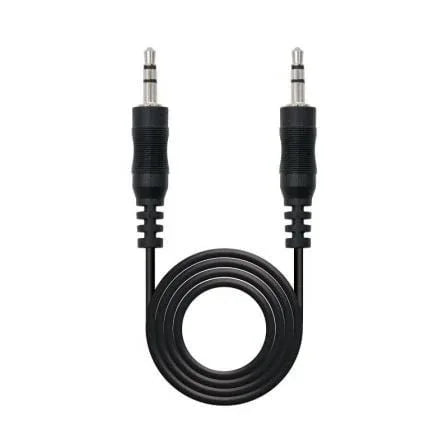 Cable Estéreo Nanocable 10.24.0105/ Jack 3.5 Macho - Jack 3.5 Macho/ 5m/ Negro - PixelPlaza